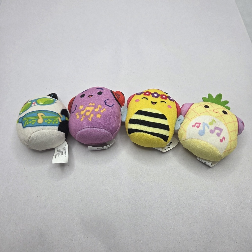 Squishmallows Mini Plush Lot Cam Grimace Sunny Maui 4pc Micromallows
